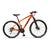 Bicicleta Mountain Bike Tkz Yatagarasu Aro 29 Cambios Shimano com 21 Velocidades Freio a Disco. Laranja neon