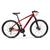 Bicicleta Mountain Bike Tkz Yatagarasu Aro 29 Cambios Shimano com 21 Velocidades Freio a Disco. Vermelho