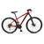 Bicicleta Mountain Bike Tkz Yatagarasu Aro 29 Cambios Shimano com 24 Velocidades Freio a Disco. Vermelho