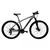 Bicicleta MTB Alumínio Cairu Lotus Aro 29 21 Marchas Shimano Freio A Disco Quadro 17 Cinza com preto