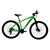 Bicicleta MTB Alumínio Cairu Lotus Aro 29 21 Marchas Shimano Freio A Disco Quadro 17 Verde, Preto