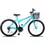 Bicicleta Passeio Anny Aro 26 C/cestinha 18 Vel. Turquesa Azul bebe