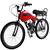 Bicicleta Rocket  Motorizada Beach Banco XR - Com Carenagem Vermelho