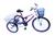 Bicicleta triciclo adulto com aro aero e marcha Violeta