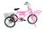 Bicicleta Triciclo de Carga Com Marchas e Freios A Disco Cargueira Rosa