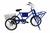 Bicicleta Triciclo de Carga Com Marchas e Freios A Disco Cargueira Azul