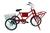 Bicicleta Triciclo de Carga Com Marchas e Freios A Disco Cargueira Vermelho