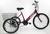 Bicicleta Triciclo Luxo Aro 26 Completo 21 Marchas Rebaixado Vermelho