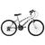 Bicicleta Ultra Bikes Aro 24 Feminina Bicolor Freio V Brake Cinza fosco, Branco