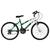 Bicicleta Ultra Bikes Aro 24 Feminina Bicolor Freio V Brake Verde, Branco