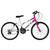 Bicicleta Ultra Bikes Aro 24 Feminina Bicolor Freio V Brake Branco, Rosa