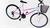 Bicicleta wendy aro 26 c/cesta 18v Rosa c branco