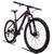 Bicicleta XLT Aro 29 Quadro 17 Alumínio Suspensão Freio Disco 21 Marchas - KSW Preto, Azul, Rosa