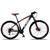 Bicicleta XLT Aro 29 Quadro 17 Alumínio Suspensão Freio Disco 21 Marchas - KSW Preto, Vermelho