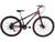 Bicicleta Xnova Aro 29 Tamanho 13 Rebaixado Aço Carbono Preto Relação 2x6 12V Freio a Disco Fúcsia
