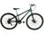 Bicicleta Xnova Aro 29 Tamanho 13 Rebaixado Aço Carbono Preto Relação 2x6 12V Freio a Disco Verde