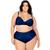 Biquini Plus Size Feminino Com Bojo Cintura Alta Laço Verao Biquini luna