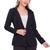 Blazer Alfaiataria Feminino Elegante Social com Botões Preto