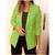 Blazer Alfaiataria Feminino Max/casaco com botoes, acinturado Verde