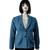 Blazer Feminino Alfaiataria Max Forrado Lanvin Plus Size Azul