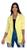 Blazer Feminino Maxi Alfaiataria Acinturado Manga Longa Terninho Casaco Longo Amarelo