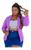 Blazer Feminino Plus Size Manga Longa Social Com Elastano Violeta