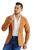 Blazer masculino casual de luxo Caramelo