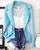 Blazer Max Longo Acinturado Plus Size Neoprene Azul