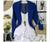 Blazer Maxi Alongado Neopreme Feminino Acinturado Moda Tendência Diversas Cores P.M.G.GG Azul royal