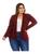 Blazer Neoprene Terninho Feminino  Plus Size G4 Ao G6 Marsala