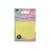 Bloco Adesivo Anotações Lembretes Transparente Yes 75x75mm 50 Folhas Amarelo Pastel
