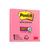 Bloco de Notas Autoadesivo Post-it c/ 90 Folhas 76x76mm 3M  Lembretes  Anotações  Reposicionável  Autocolante PINK/TROPIC