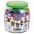 Blocos de Montar Plástico 96 Peças Brinquedo Educativos Didático de Encaixar Super Colorido Infantil Coloridos