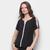 Blusa Aishty Fenda Manga Feminina Preto