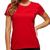 Blusa Baby Look Básica Gola Redonda Malwee - 4499 Vermelho