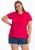 Blusa baby look lisa plus size - tshirt 3013a.c1 Pink