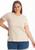 Blusa baby look lisa plus size - tshirt 3013a.c1 Bege