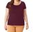 Blusa Básica Feminina Plus Size Malwee Vermelho escuro