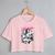 Blusa Blusinha Camiseta Cropped TShirt Feminina Algodão Tecido Premium Estampa Digital Carro Mulher Rosa