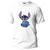 Blusa Camiseta Infantil Lilo Stitch Unissex Feminino Masculino Desenho Branco