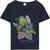 Blusa Camiseta Plus Size 100% ALG. C/estampa G1 Ao G5 Malwee Azul marinho