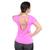 Blusa Camisetas Feminina Dry Fit Treino Academia Caminhada Roxo