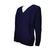Blusa Casaco Fem Plus Size  Lã Tricot De Frio 312A Azul