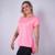 Blusa Com Manguinhas Dry Fit Tecido Seca Rápido - Fitmoda Rosa neon