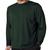 Blusa Comprida Masculina Camisa Manga Longa Camiseta Básica 100% Algodão 30.1 Verde escuro