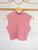 Blusa Cropped canelado cavado gola alta moda feminina casual modelo Rose