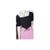 Blusa cropped feminino corselet triangulo manga curta bufante Pink