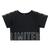 Blusa Cropped Infantil Amaora Limited Menina Preto