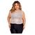 Blusa Cropped Paetê Tamanho Grande Plus Size Luxo Brilhante - Mili - S Cropped gold paetê