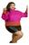 Blusa De Frio Feminino Plus Size Tricot Premium Lindissima Pink